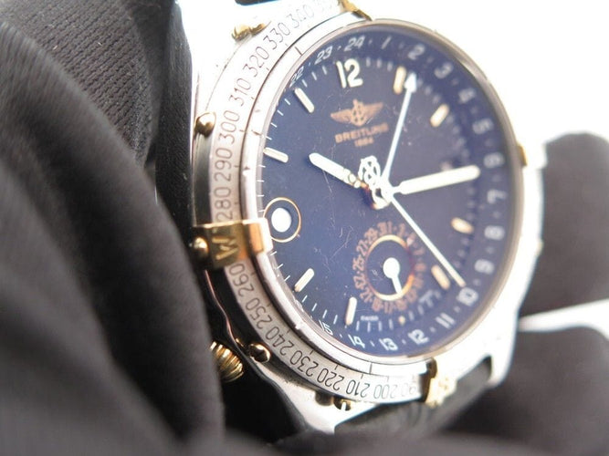 Montre vintage montre BREITLING duograph en acier automatique 58 Facettes 255108