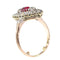 Bague 53 Bague, Diamant, rubis 58 Facettes 22298-0136