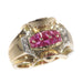 Bague 56 Bague avec rubis et diamants 58 Facettes 20027-0055