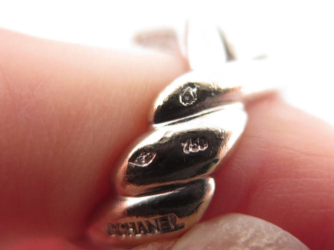 Bague 55 bague CHANEL camelia en or blanc 18k et diamants 3.45ct 58 Facettes 239245