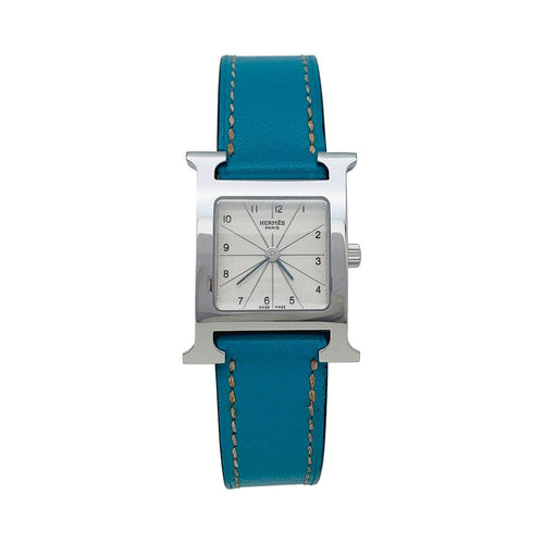 Montre Montre Hermès modèle "Heure H", acier sur cuir. 58 Facettes 31237