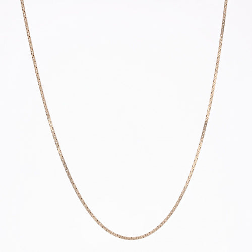 Collier Chaine or jaune maille plate imbriquée 58 Facettes 23-073