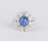 Bague Bague cocktail en diamants et saphir cabochon 58 Facettes