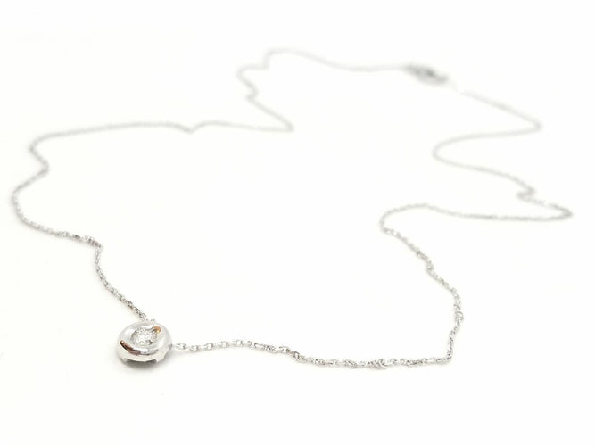 Collier Collier Or blanc Diamant 58 Facettes 579140RV
