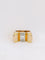 Bague 54 Bague tank Or jaune Platine Diamant 58 Facettes J135
