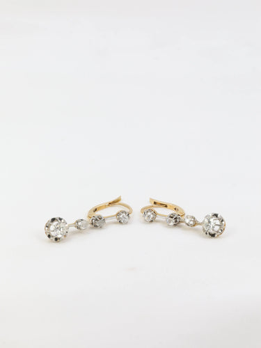 Boucles d'oreilles Dormeuses diamants 58 Facettes 652