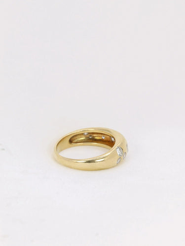 Bague 54.5 Bague jonc Or jaune Diamants 58 Facettes J139