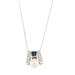 Collier Collier avec pendentif perle, diamant et saphir 58 Facettes 24021