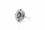 Bague 52 Bague saphirs et diamants en or blanc 18k 58 Facettes 24590