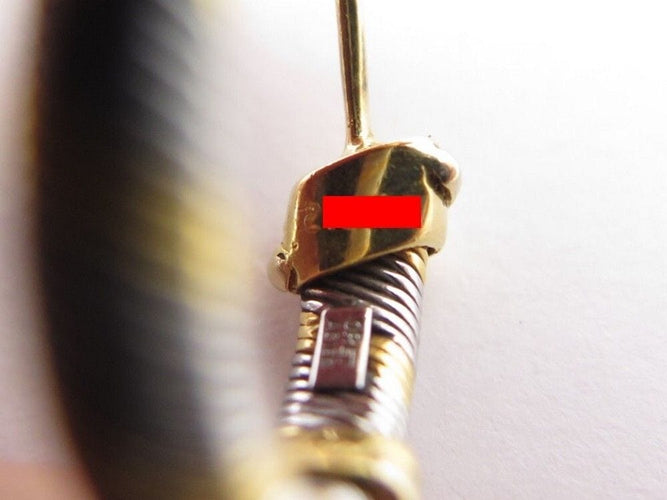 Boucles d'oreilles CARTIER - Boucles d'Oreilles Créoles Or & Acier 58 Facettes 233921