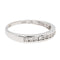 Bague 51 Bague Demi alliance Or blanc Diamant 58 Facettes 2295226CN