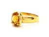 Bague 56 Bague Or jaune Citrine 58 Facettes 06340CD