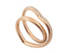 Bague 52 HERMES - Bague Vertige Coeur Or Rose et Diamants 58 Facettes 252156