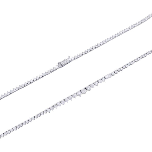 Collier Collier rivière or blanc, diamants. 58 Facettes 32333