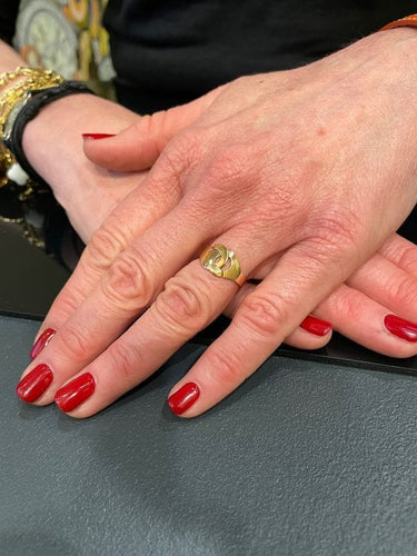 Bague 53 BAGUE MENOTTES DINH VAN R10 58 Facettes 062811