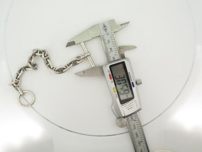 Bracelet bracelet HERMES chaine d'ancre mm 19cm 17 maillons argent 925 58 Facettes 257173