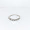 Bague Demi-alliance en or blanc et diamants 58 Facettes 21566