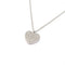 Collier Collier Coeur pavage diamants or blanc 58 Facettes