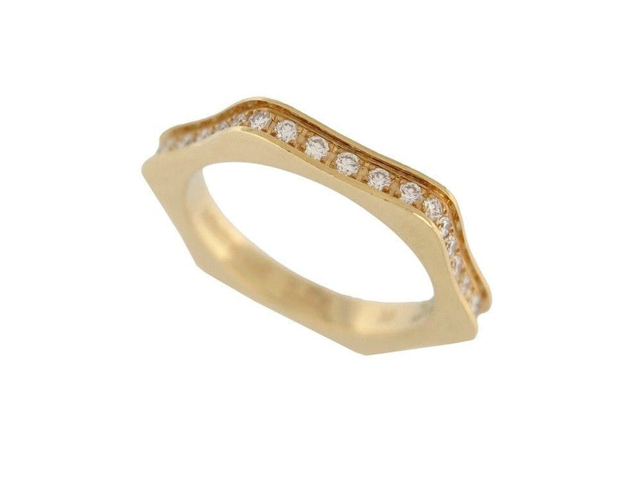 Bague 58 bague MONTBLANC 4810 small mb102490 t58 diamants 0.65ct or jaune 18k 58 Facettes 251865