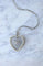Collier Pendentif cœur diamants et perles en platine 58 Facettes
