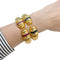 Bracelet Bracelet Vintage or jaune saphirs. 58 Facettes 31493
