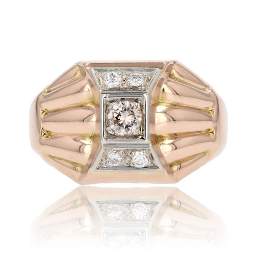 Bague 52 Bague tank diamants dôme 58 Facettes 23-283