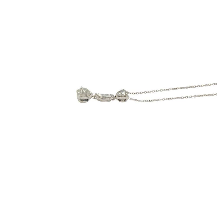 Collier Collier en or blanc, diamants. 58 Facettes 31939