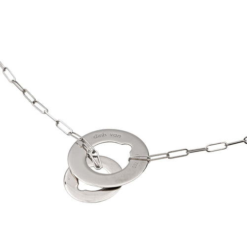 Collier Dinh Van Collier Sautoir Cible Or blanc 58 Facettes 2865688RV