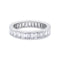 Bague 50 Alliance Cartier, diamants baguette et platine. 58 Facettes 32607