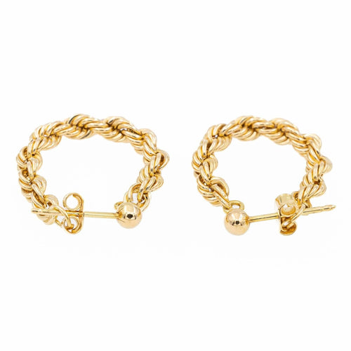 Boucles d'oreilles Boucles d'oreilles Maille torsadée Or jaune 58 Facettes 2283335CN