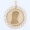 Pendentif Médaille ajourée Vierge or rose 58 Facettes 14-260