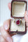 Bague 53 Bague marguerite Or jaune Argent Rubis birman Diamants 58 Facettes