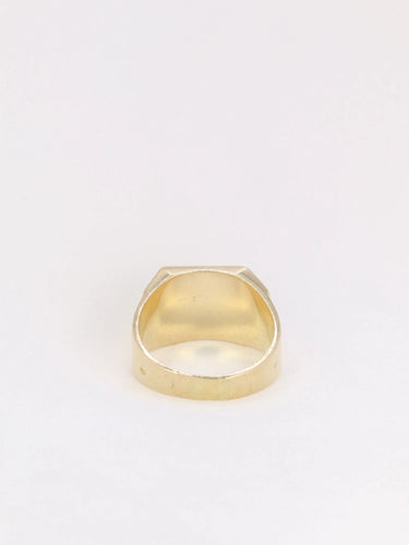 Bague 56 Bague chevalière Or jaune Diamants 58 Facettes J131