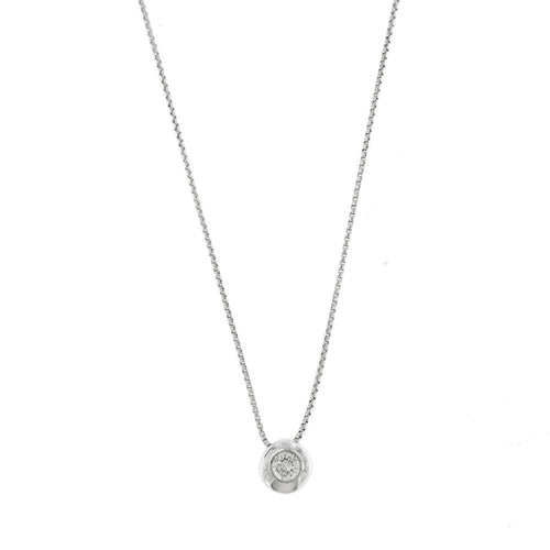 Collier Collier point lumineux avec diamant de 0,20 ct 58 Facettes 27120