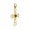Pendentif Pendentif croix avec tourmaline verte 58 Facettes 31480