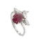 Bague 59 Bague rubis cabochon et diamants 58 Facettes 33076