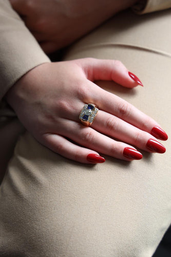 Bague 53 Bague Tank Or rose Diamant 58 Facettes 2537866CN