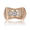 Bague 60 Bague tank noeud or rose 58 Facettes CV91