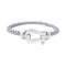 Bracelet Bracelet Fred, "Force 10", platine et acier. 58 Facettes 33117