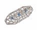 Broche BROCHE ART DECO DIAMANTS & SAPHIRS 58 Facettes BO/2201301