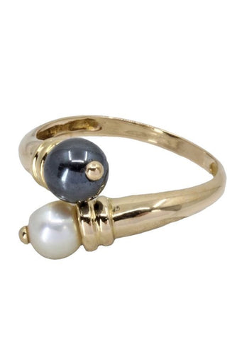 Bague BAGUE TOI ET MOI PERLES 58 Facettes 056681