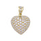 Pendentif Pendentif Coeur or jaune et diamants. 58 Facettes 32610