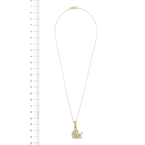 Collier Collier pendentif Escargot perle diamant 58 Facettes 25556