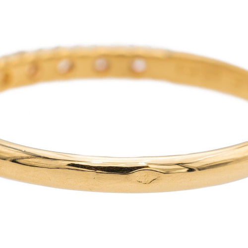 Bague 53 Bague Demi alliance Or jaune Diamant 58 Facettes 2742893CN