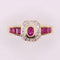Bague Bague Octogonale Rubis et Diamants 58 Facettes
