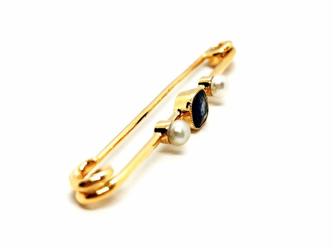 Broche Broche Or jaune Saphir 58 Facettes 1752244CN