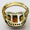 Bague Bague vintage citrines et diamants en or et argent 58 Facettes