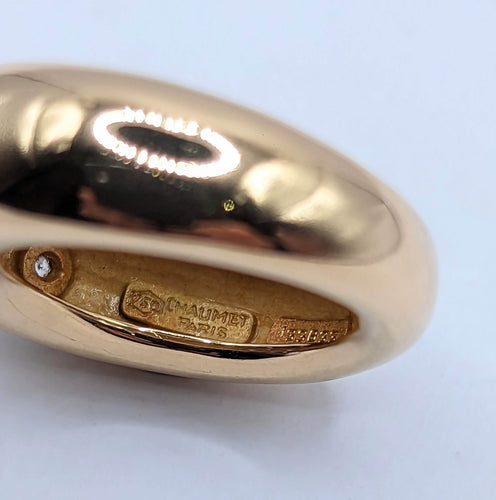 Bague CHAUMET - bague jonc étoile or diamants 58 Facettes