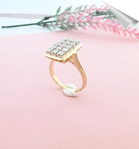 Bague Bague, diamants, 2 ors 58 Facettes AA 1563