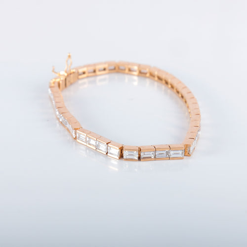 Bracelet Bracelet Ligne or rose Diamants 58 Facettes 340.175